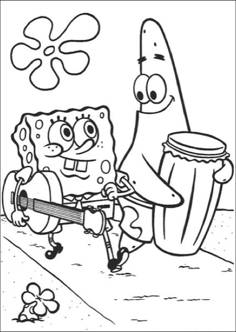 gangsta spongebob coloring pages - photo #45