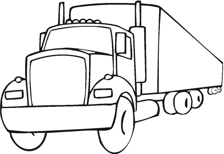 mack truck coloring pages - photo #30