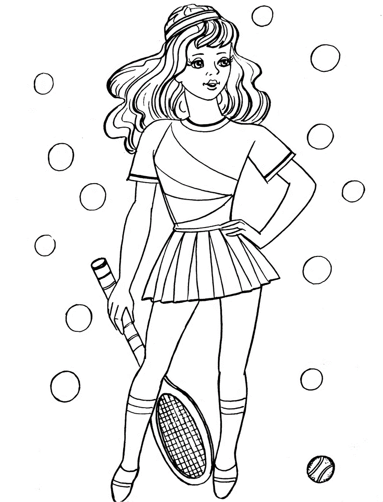 Printable Coloring Pages For Girls Barbie Images 