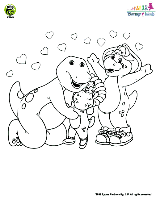 baby bop coloring pages - photo #38