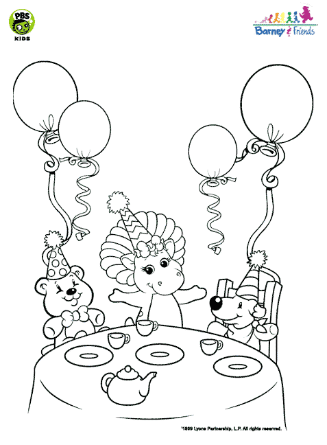 baby bop coloring pages - photo #39