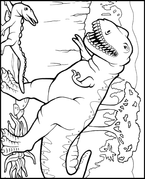 t rex dinosaur coloring pages - photo #32