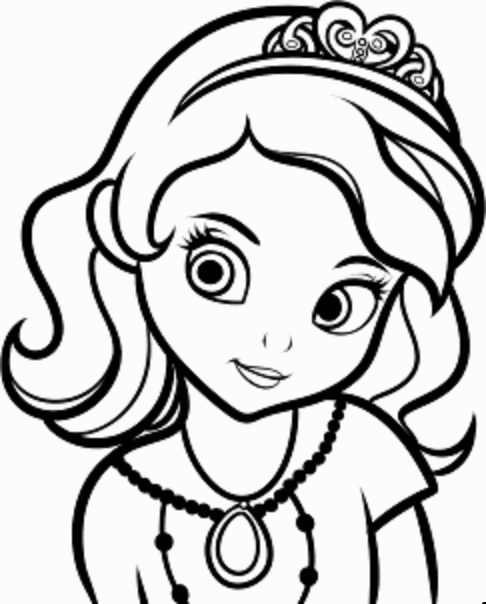 Disney Sofia the First Printable Colouring Page ...