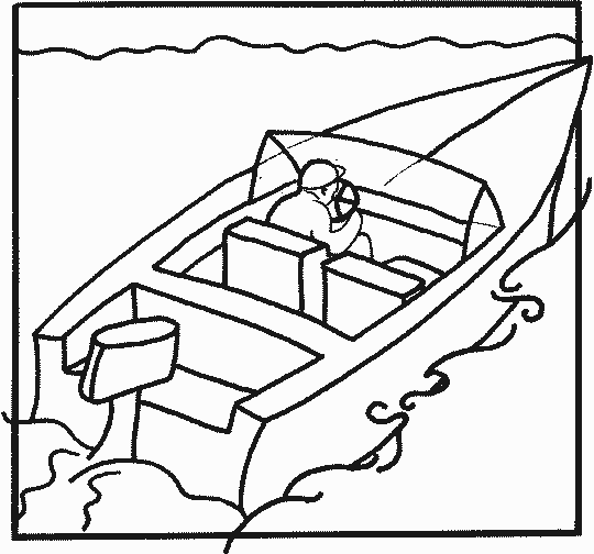 racing boat coloring pages - photo #16