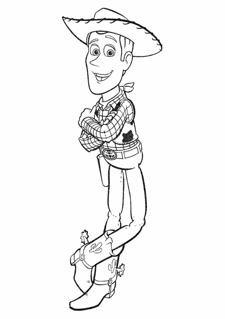 Toy Story Woodie Printable Colouring Sheet | eColoringPage ...