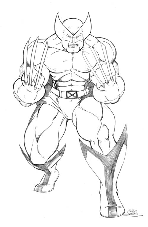 xmen wolverine printable coloring book pages - photo #26