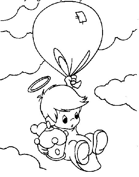baby angel coloring pages - photo #3