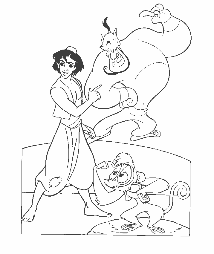 abu from aladdin coloring pages - photo #17