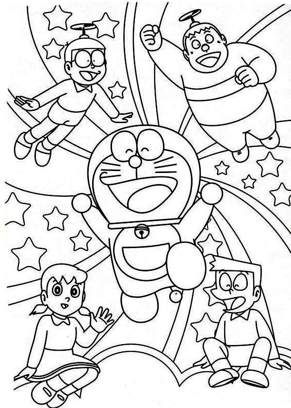 Doraemon Coloring Page for Kids | eColoringPage.com ...