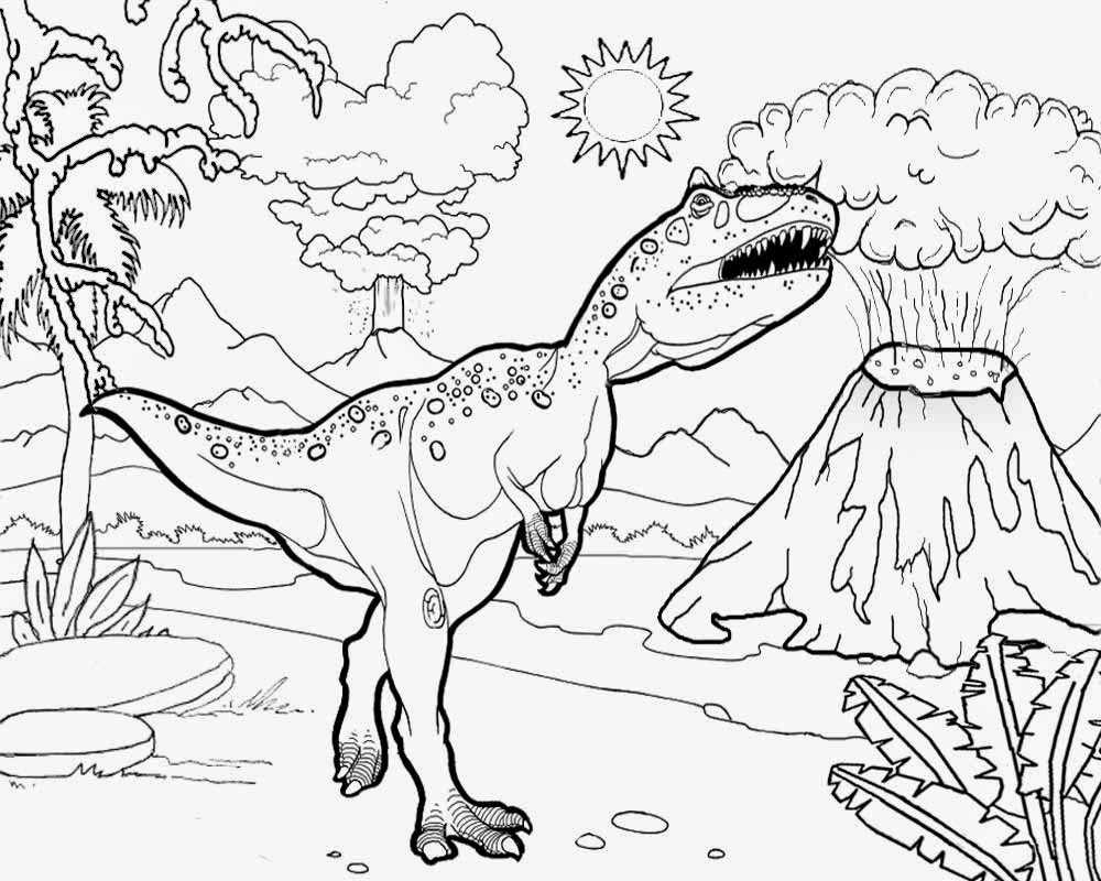 Jurassic World T Rex Coloring Page | eColoringPage.com- Printable