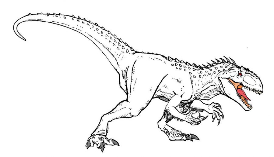 Indominus Rex Jurassic World Coloring Pages
