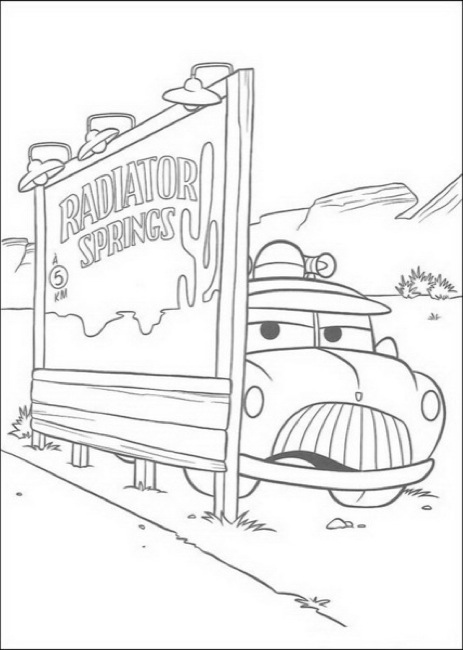 cars-sheriff-hiding-printable-coloring-page