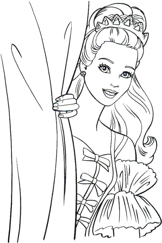 behind-a-curtain-barbie-princess-coloring-pages-for-girls-printable