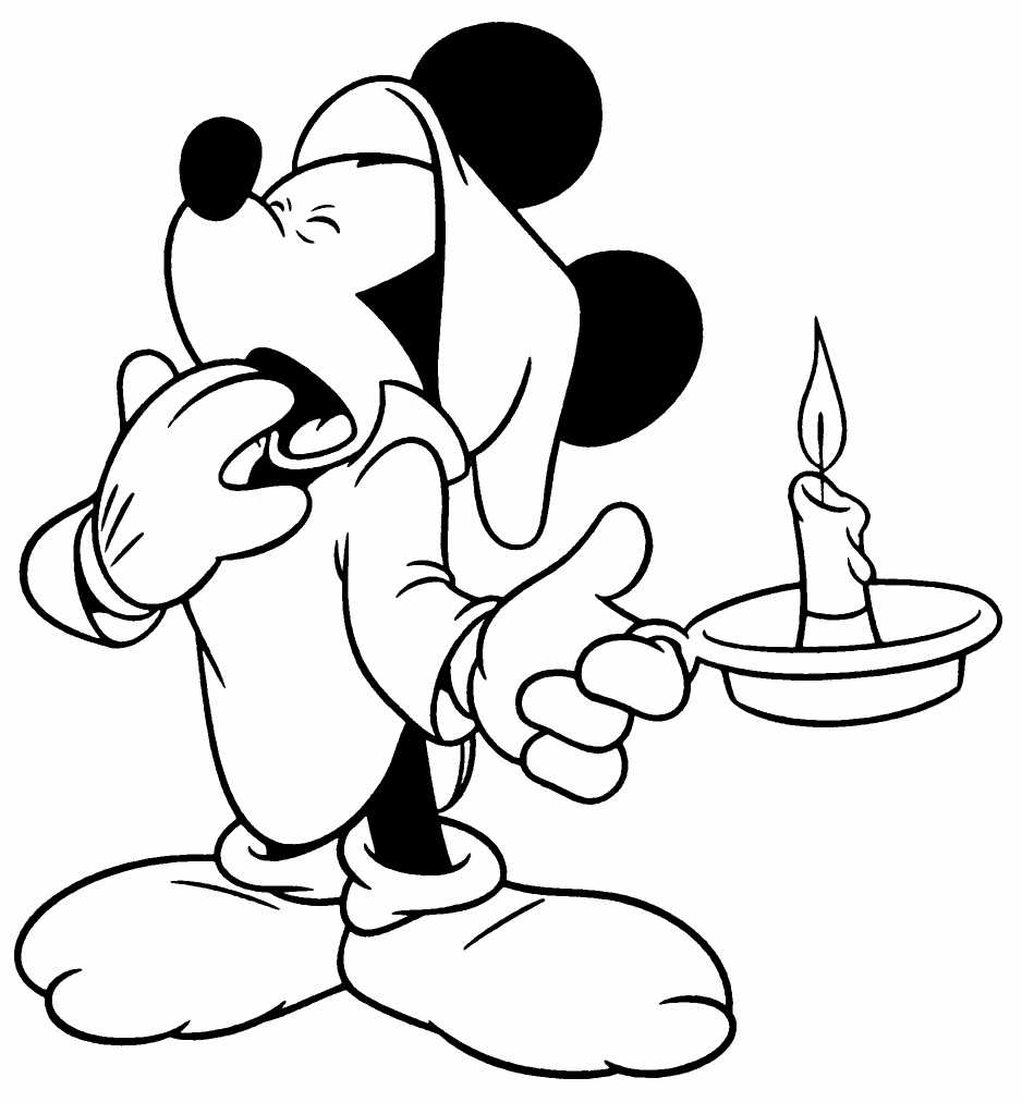 sleepy mickey-mouse-at-night-printable-coloring-page