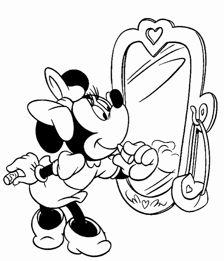 minnie-mouse-looking-at-a-mirror-printable-coloring-page