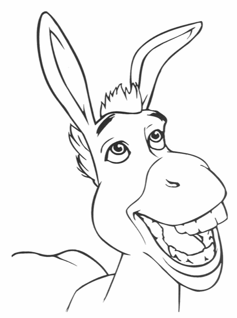 shrek-donkey-coloring-page