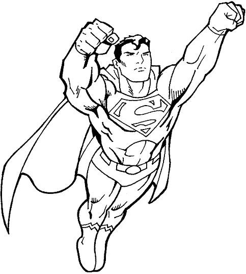 superman-charging-printable-coloring-page
