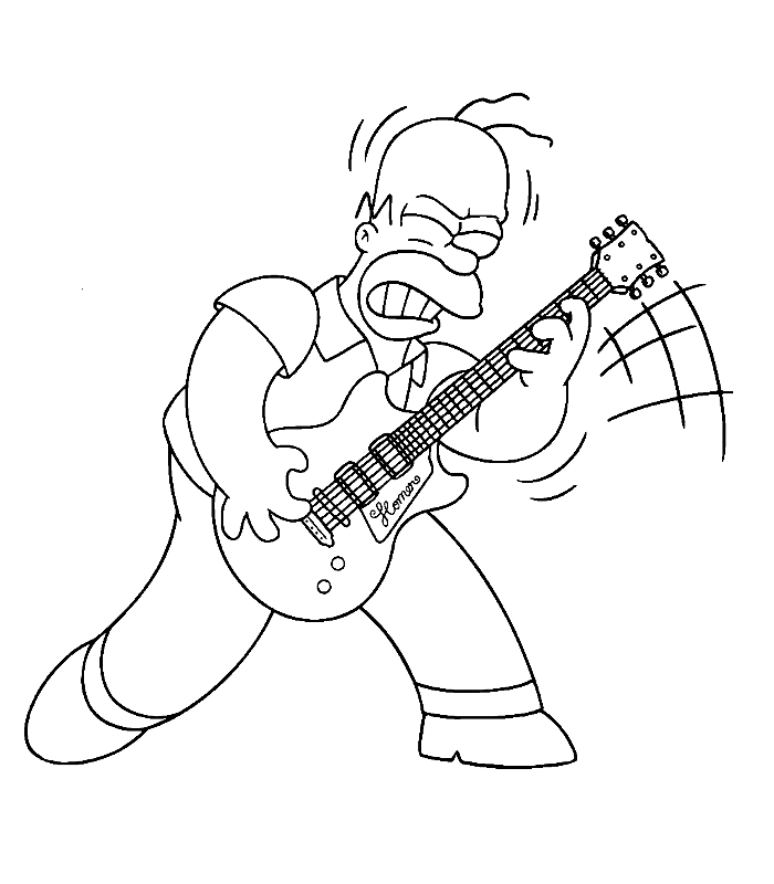 the-simpsons-rockstar-homer-simpson-playing-guitar-coloring-page-printable-for-kids