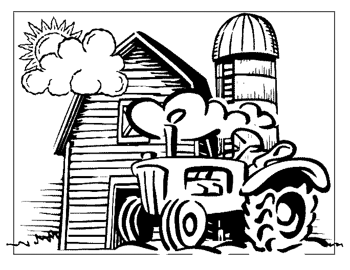 tractor-and-barn-printable-coloring-page