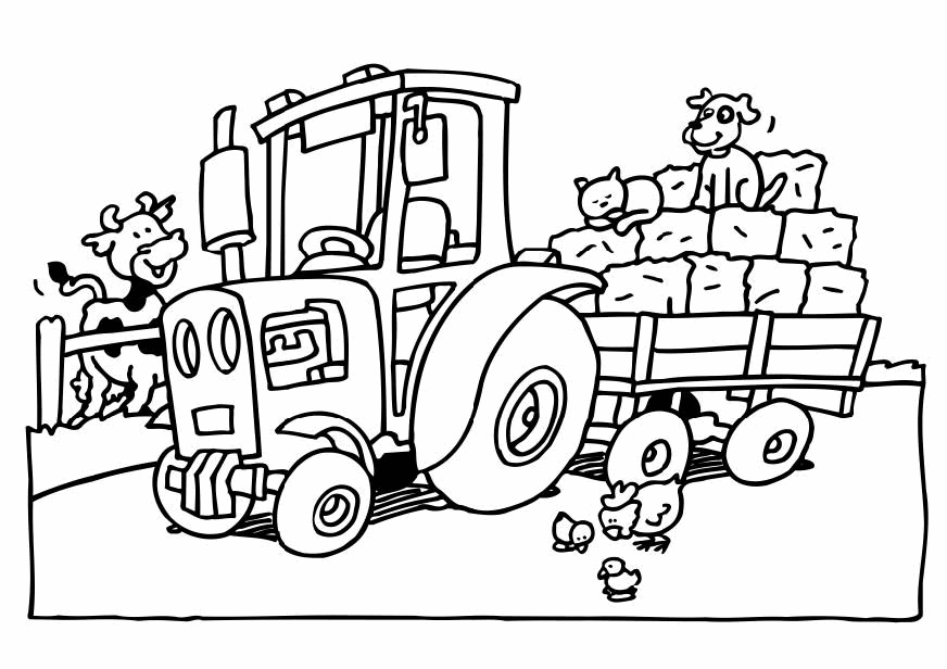 tractor-and-trailer-with-animals-printable-coloring-page