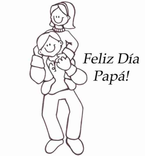 happy-fathers-day-feliz-dia-papa-con-hija-coloring-page-for kids-printable