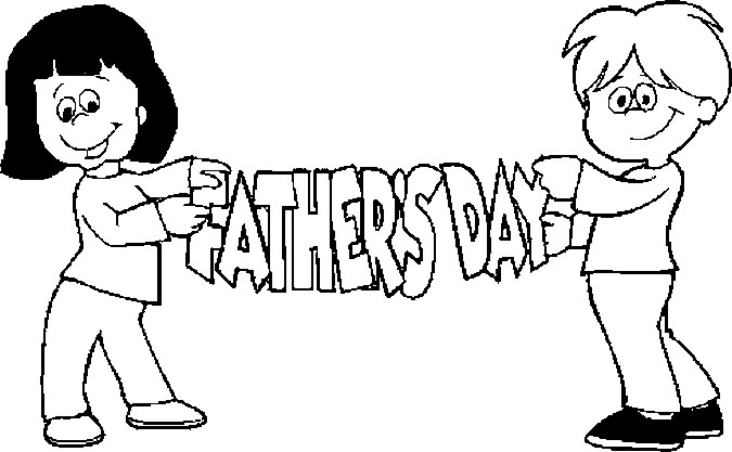 happy-fathers-day-from-daughter-and-son-coloring-page-for kids-printable