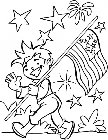 fourth-4th-of-july-boy-with-flag-and-fireworks-coloring-page-for-kids-printable