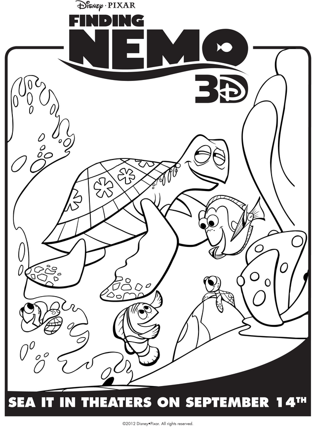finding-nemo-and-crush-coloring-pages-for-kids-printable