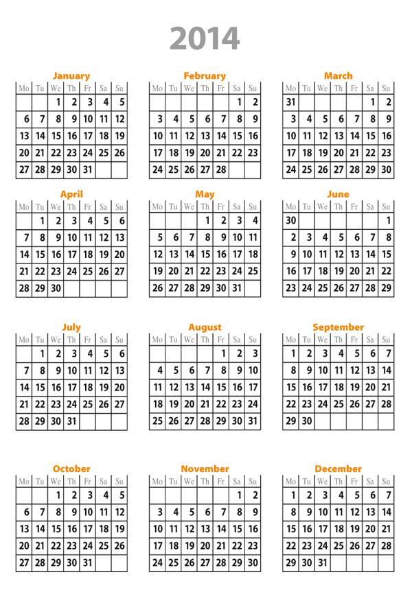 free-calendar-2014-full-year-printable