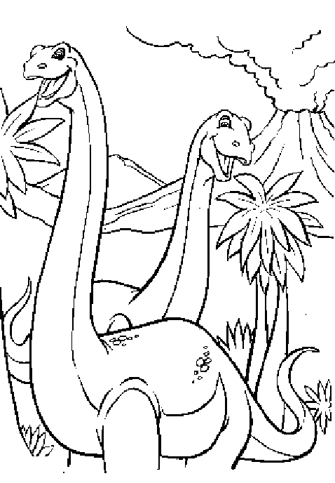 brontasaurus coloring pages